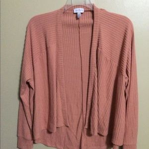 Any Body open front cardigan melon Sm
